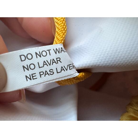 Hedgehog Print Drawstring Bucket Bag – Mustard Yellow - Picture 8 of 8